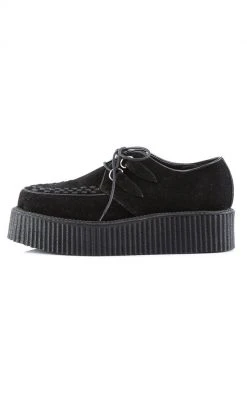 Demonia V-CREEPER-502S Black Vegan Suede Creepers
