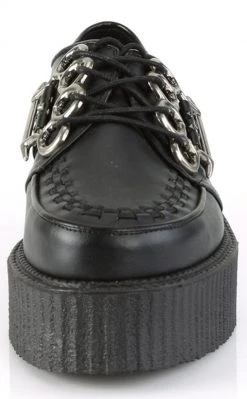 Demonia V-CREEPER-516 Black Vegan Leather Creepers Shoes