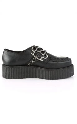 Demonia V-CREEPER-516 Black Vegan Leather Creepers Shoes 11 Demonia V-CREEPER-516 Black Vegan Leather Creepers Shoes