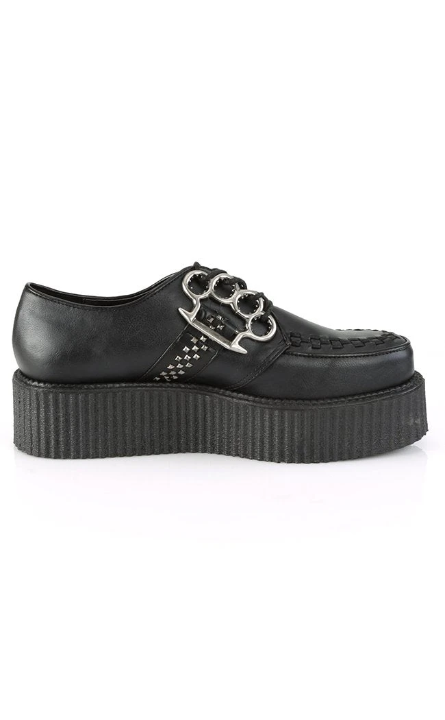 Demonia V-CREEPER-516 Black Vegan Leather Creepers Shoes 7 Demonia V-CREEPER-516 Black Vegan Leather Creepers Shoes