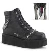 Demonia V-CREEPER-565 Black Vegan Leather Creeper Ankle Boots Shoes 2 Demonia V-CREEPER-565 Black Vegan Leather Creeper Ankle Boots Shoes