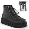 Demonia V-CREEPER-571 Black Vegan Leather Creeper Boots
