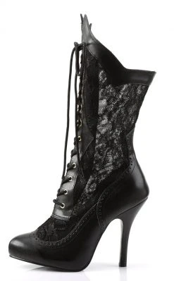 Funtasma VICTORIAN-116X Blk Pu-Lace Boots