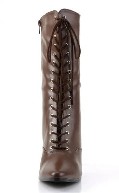 Funtasma VICTORIAN-120 Brown Pu Boots