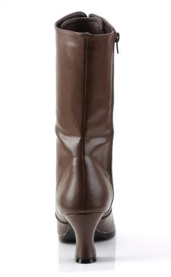 Funtasma VICTORIAN-120 Brown Pu Boots