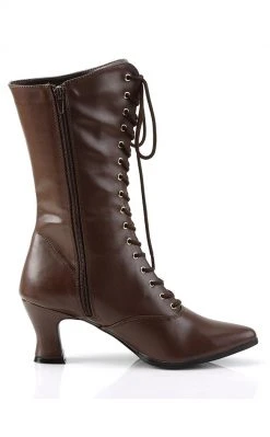 Funtasma VICTORIAN-120 Brown Pu Boots
