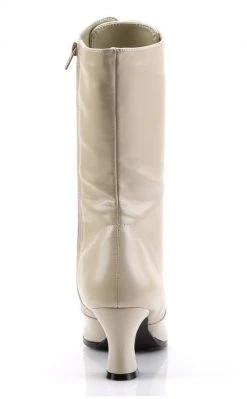 Funtasma VICTORIAN-120 Cream Pu Boots