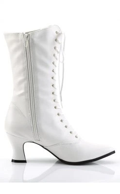 Funtasma VICTORIAN-120 Wht Pu Boots