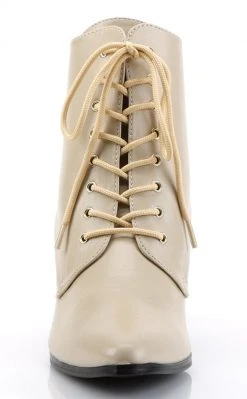 Funtasma VICTORIAN-35 Cream Pu Boots