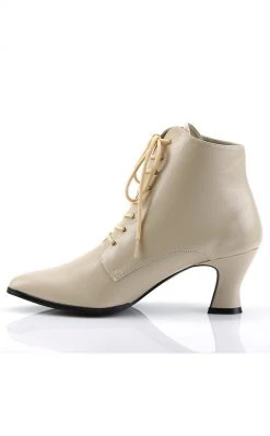 Funtasma VICTORIAN-35 Cream Pu Boots