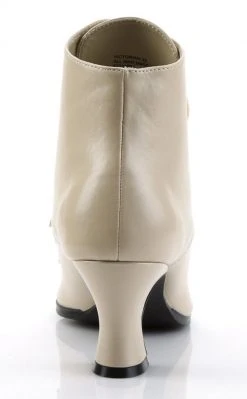 Funtasma VICTORIAN-35 Cream Pu Boots