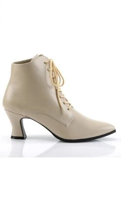 Funtasma VICTORIAN-35 Cream Pu Boots