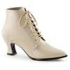 Funtasma VICTORIAN-35 Cream Pu Boots