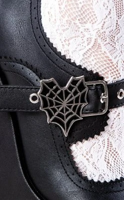 Demonia VOID-38 Matte Black Mary Jane Wedges