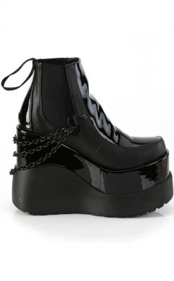 Demonia Shoes VOID-50 Black Matte/Patent Ankle Boots 11 Demonia Shoes VOID-50 Black Matte/Patent Ankle Boots