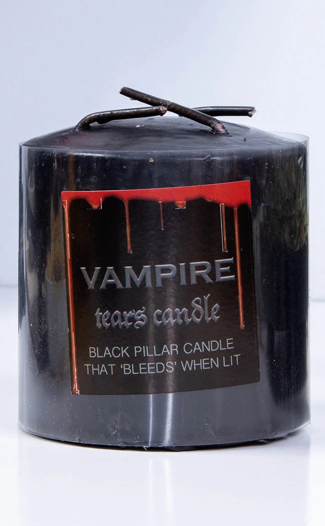 Gothic Gifts Vampire Pillar Candle | Small 5 Gothic Gifts Vampire Pillar Candle | Small