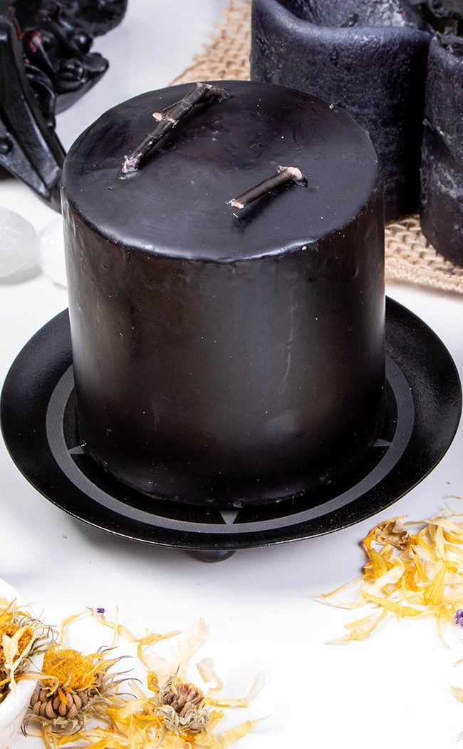 Gothic Gifts Vampire Pillar Candle | Small 3 Gothic Gifts Vampire Pillar Candle | Small