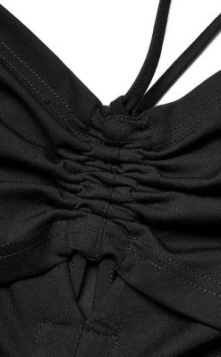 Punk Rave Velika Bodycon Dress | Black Clothing