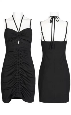 Punk Rave Velika Bodycon Dress | Black Clothing