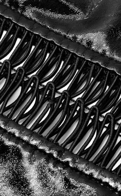 Punk Rave Clothing Vertebrae Faux Leather Dress