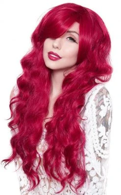 Rockstar Wigs Vesta Long Cranberry Wavy Wig Beauty