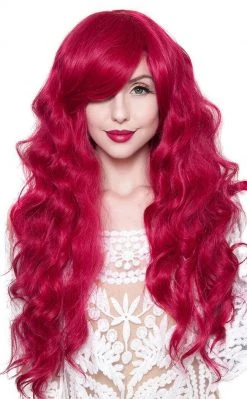Rockstar Wigs Vesta Long Cranberry Wavy Wig Beauty