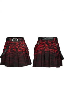 Punk Rave Vicious Pleated Skirt Clothing