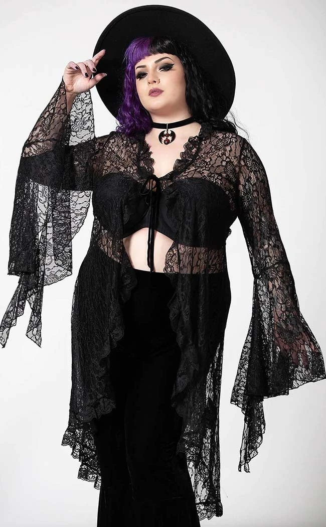 Killstar Vilania Lace Duster 3 Killstar Vilania Lace Duster