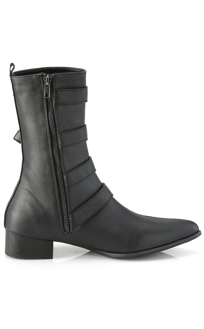 Demonia WARLOCK-110-C Black Vegan Winklepicker Coffin Boots 7 Demonia WARLOCK-110-C Black Vegan Winklepicker Coffin Boots