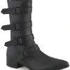 Demonia WARLOCK-110-C Black Vegan Winklepicker Coffin Boots 2 Demonia WARLOCK-110-C Black Vegan Winklepicker Coffin Boots