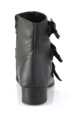 Demonia WARLOCK-50-C Black Vegan Winklepicker Coffin Boots Shoes