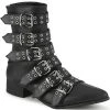 Demonia Shoes WARLOCK-70 Black Matte Winklepicker Boots 2 Demonia Shoes WARLOCK-70 Black Matte Winklepicker Boots