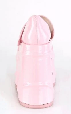 Demonia WAVE-32 Baby Pink Holographic Platform Mary Janes 10 Demonia WAVE-32 Baby Pink Holographic Platform Mary Janes
