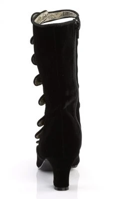 Bordello WHIMSEY-115 Blk Velvet Boots