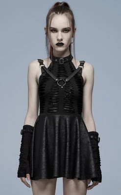 Punk Rave Wicked Weave Harness Dress | Black
