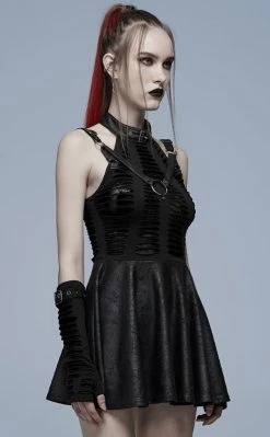 Punk Rave Wicked Weave Harness Dress | Black