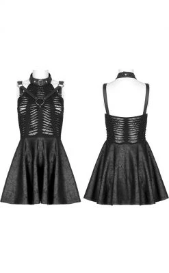 Punk Rave Wicked Weave Harness Dress | Black