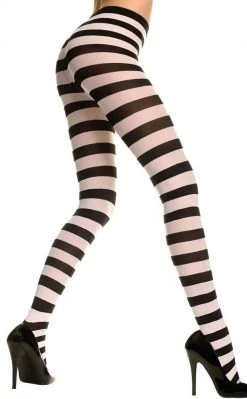 Music Legs Wide Stripe Pantyhose | Choose Colour