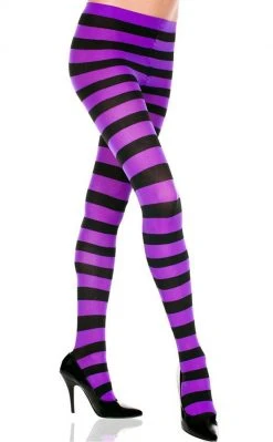 Music Legs Wide Stripe Pantyhose | Choose Colour