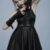 Punk Rave Widow's Web Armwarmers | Black & Green Accessories