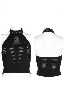 Punk Rave Widow's Web Halter Top | Black 15 Punk Rave Widow's Web Halter Top | Black