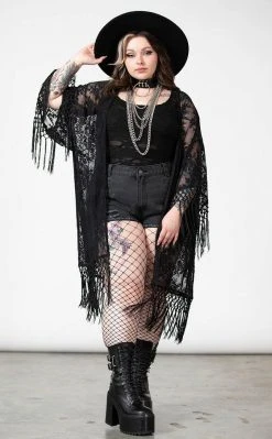 Killstar Witch Hazel Lace Kimono 14 Killstar Witch Hazel Lace Kimono