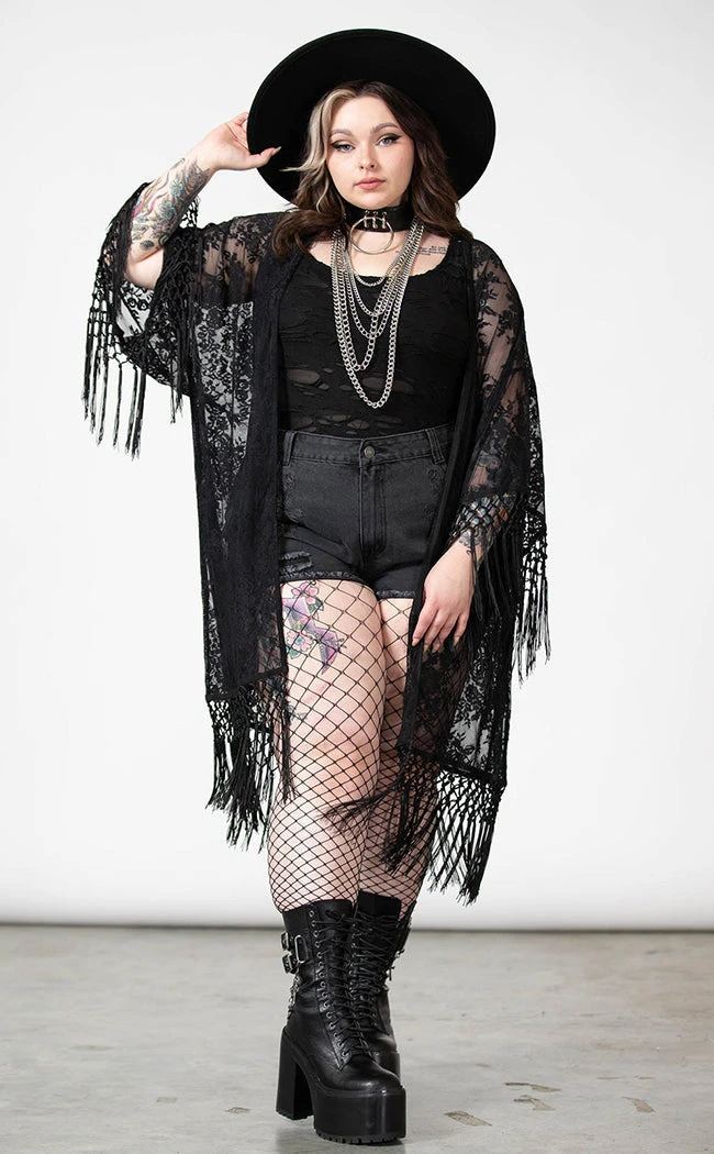 Killstar Witch Hazel Lace Kimono 6 Killstar Witch Hazel Lace Kimono