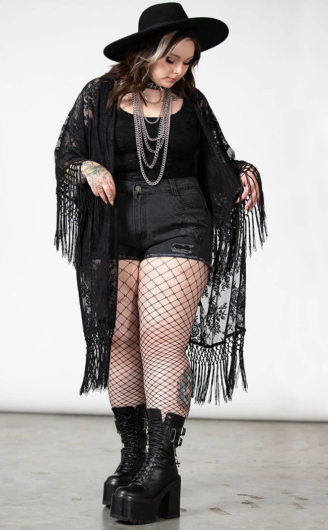 Killstar Witch Hazel Lace Kimono 7 Killstar Witch Hazel Lace Kimono