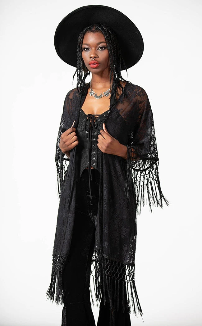 Killstar Witch Hazel Lace Kimono 3 Killstar Witch Hazel Lace Kimono
