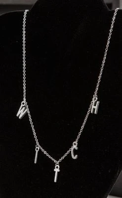 Gothic Jewellery Witch Please! Charm Necklace