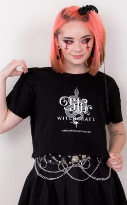 Witchcraft Skincare Clothing Witchcraft Snake Logo Crop Top
