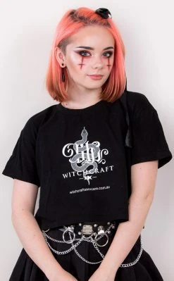 Witchcraft Skincare Clothing Witchcraft Snake Logo Crop Top