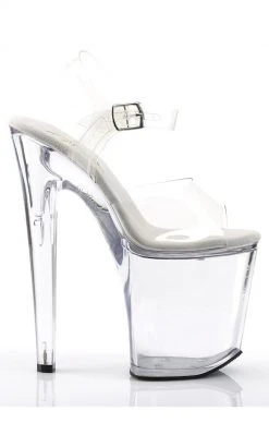 Pleaser Pole Shoes XTREME-808 Clear Heels
