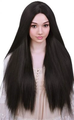 Rockstar Wigs Yaki Lace Front 32" Black Wig